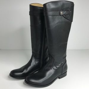 FRYE Leather Sz 8 Molly Button Tall Fashion Boots
